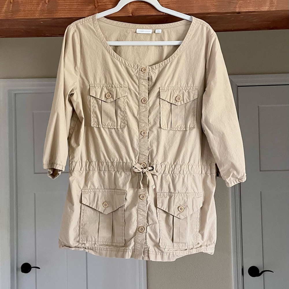 Tan Blouse Size L